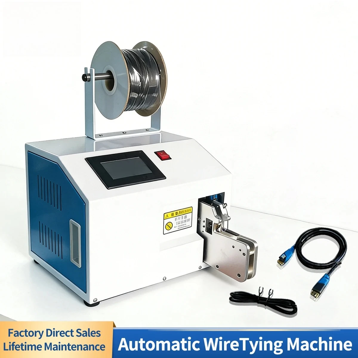 Semi-Automatic Twist Tie Machine Wire Binding Strapping Machine for Cable Copper Wire Bundling Industrial Use