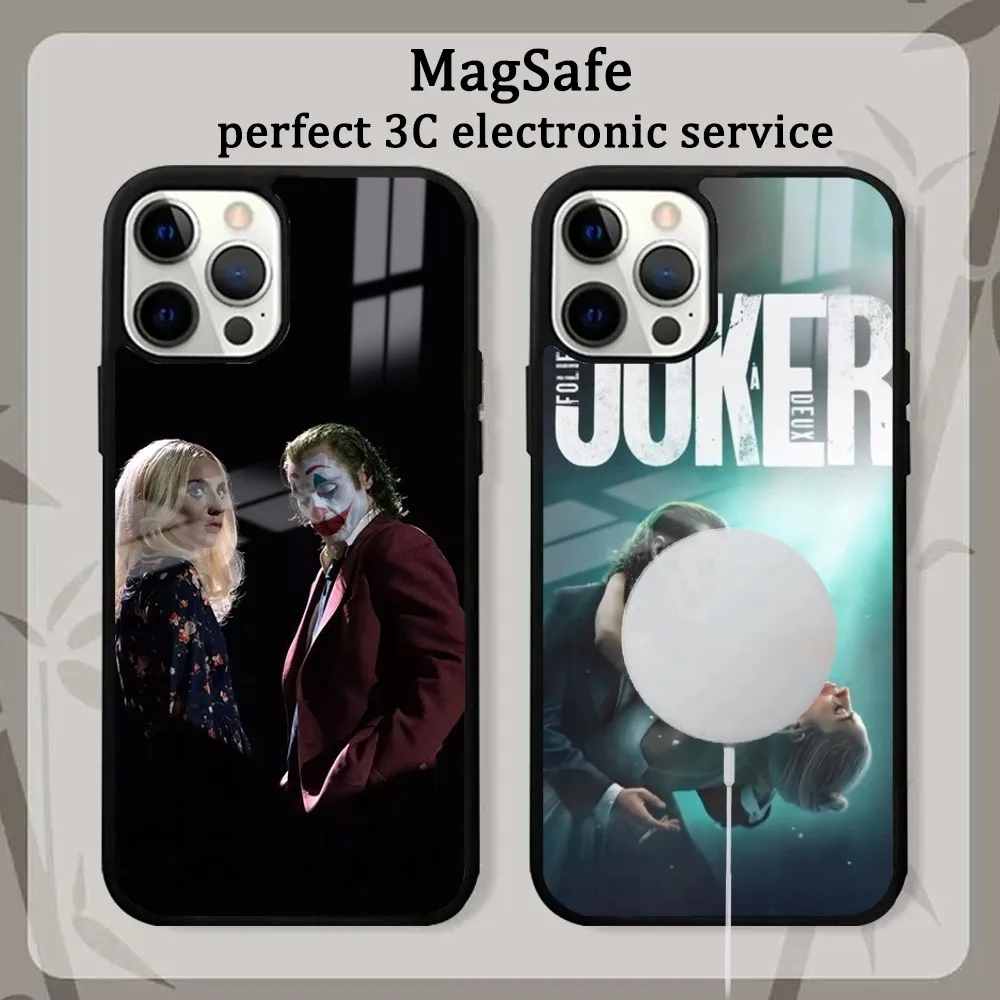 BEAST KINGDOM The Movie J-Joker Folie a Deux Phone Case For iPhone 15 14 13 12 11 Pro Max Plus Mini Mirror Magnetic Cover