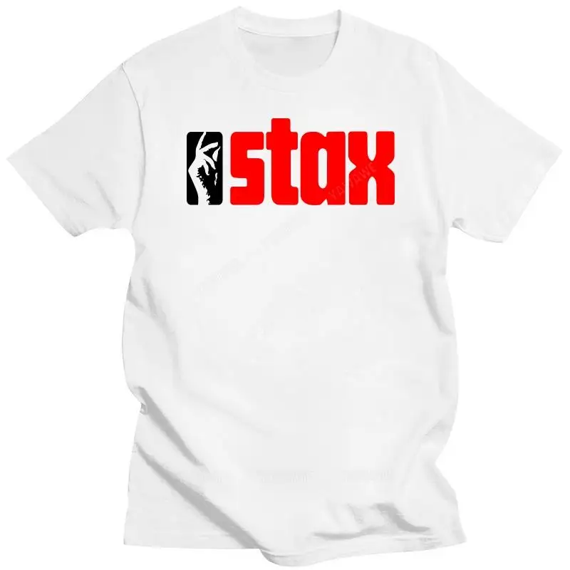 

2025 пляжная мужская футболка, модные футболки с принтом STAX Records для мужчин, футболка для женщин DMN, черные мужские классические винтажные футболки, топы