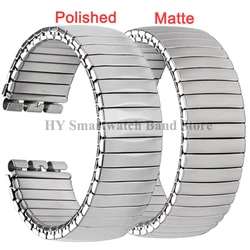 17mm 20mm Metal Elastic Wrist Band for Swatch Series Stretch Expansion Stainless Steel Watch Band Men Women Bracelet Accessories