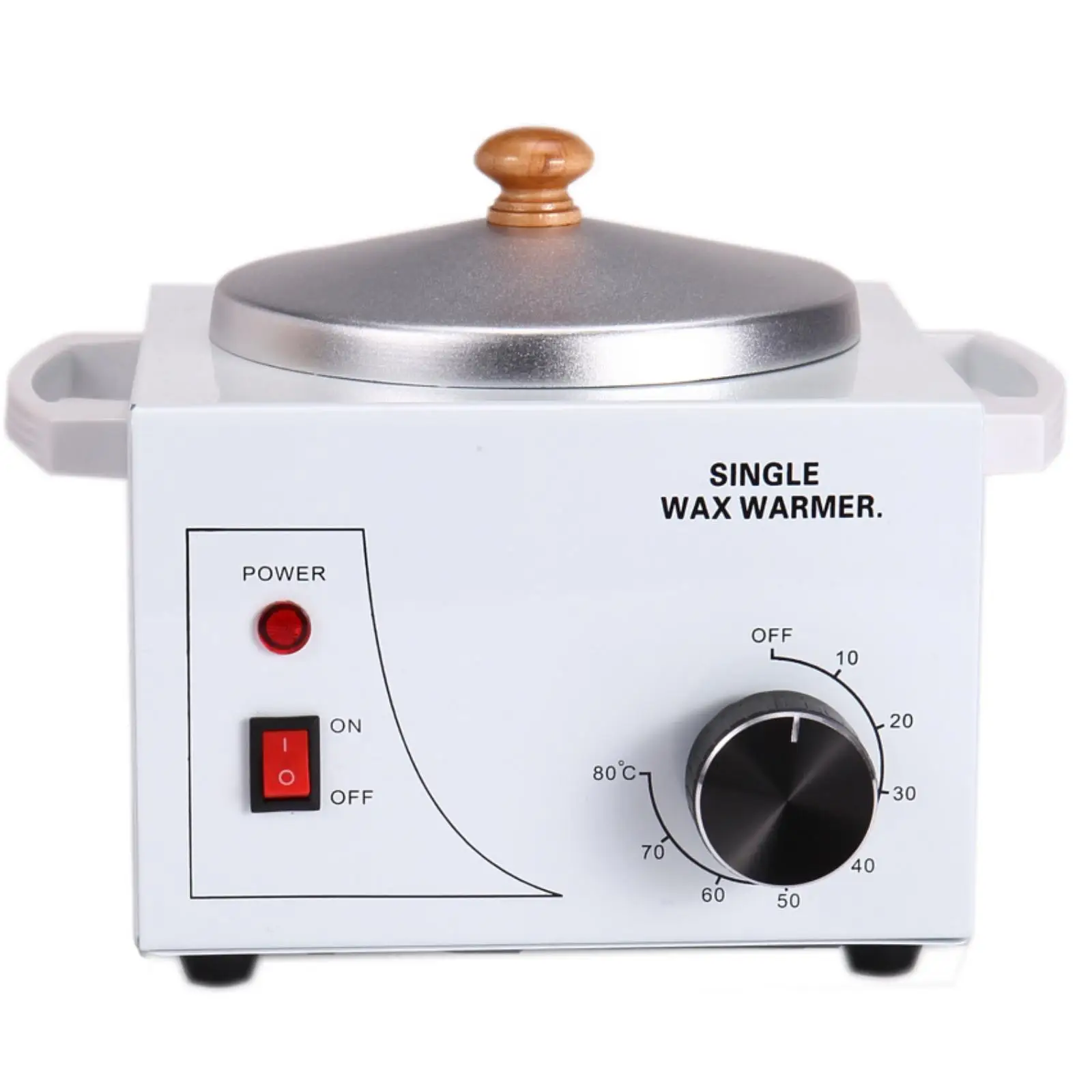 Single Depilatory Warmer Professional Depilatory Warmer with Lid Electric Appliance for Estheticians, Beauticians, Salons,