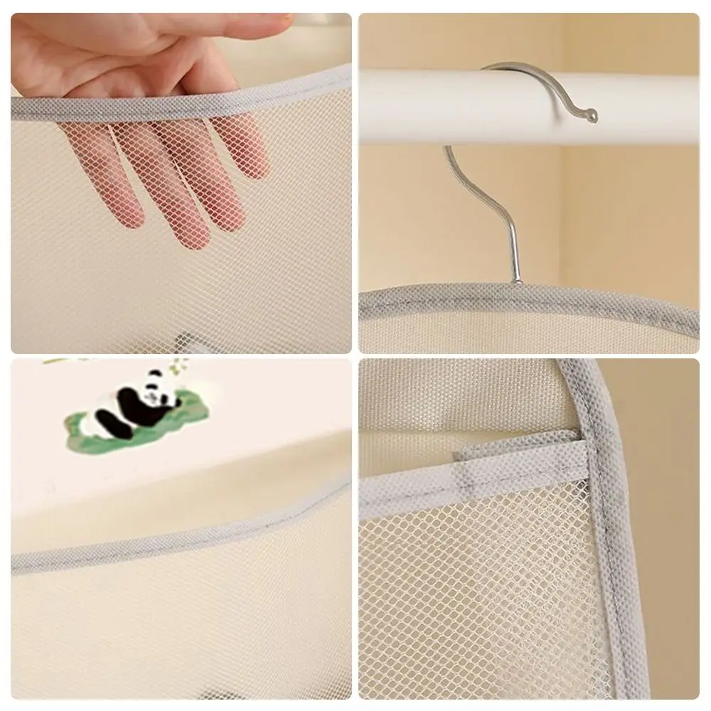 Multi-layer Storage Mesh Bag Save Space Large Capacity Socks Storage Bags Wardrobe Hanging Multi-function