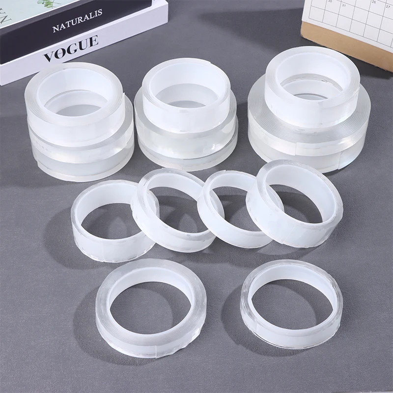 

Профессиональная водонепроницаемая нано-лента, сверхпрочная, нескользящая, прозрачная, двусторонняя клейкая лента для кухни и ванной комнаты