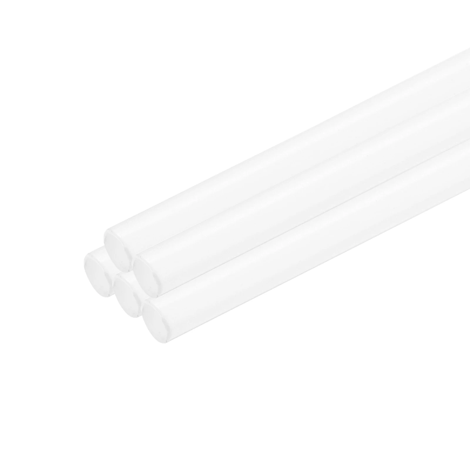 5/10/20Pcs 500mm Plastic Model Tube ABS Solid Round Bar 2-10mmOD White Easy Processing Tubing for Architectural Model Making DIY