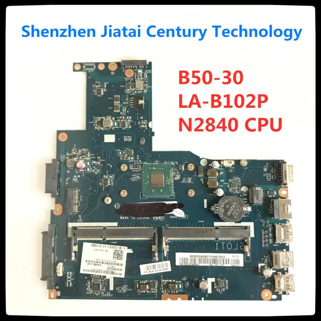 

ZIWB0/B1/E0 LA-B102P notebook PC for lenovo b50-30 laptop motherboard for intel N2830 N2840 CPU（use ddr3L RAM）100% Test ok