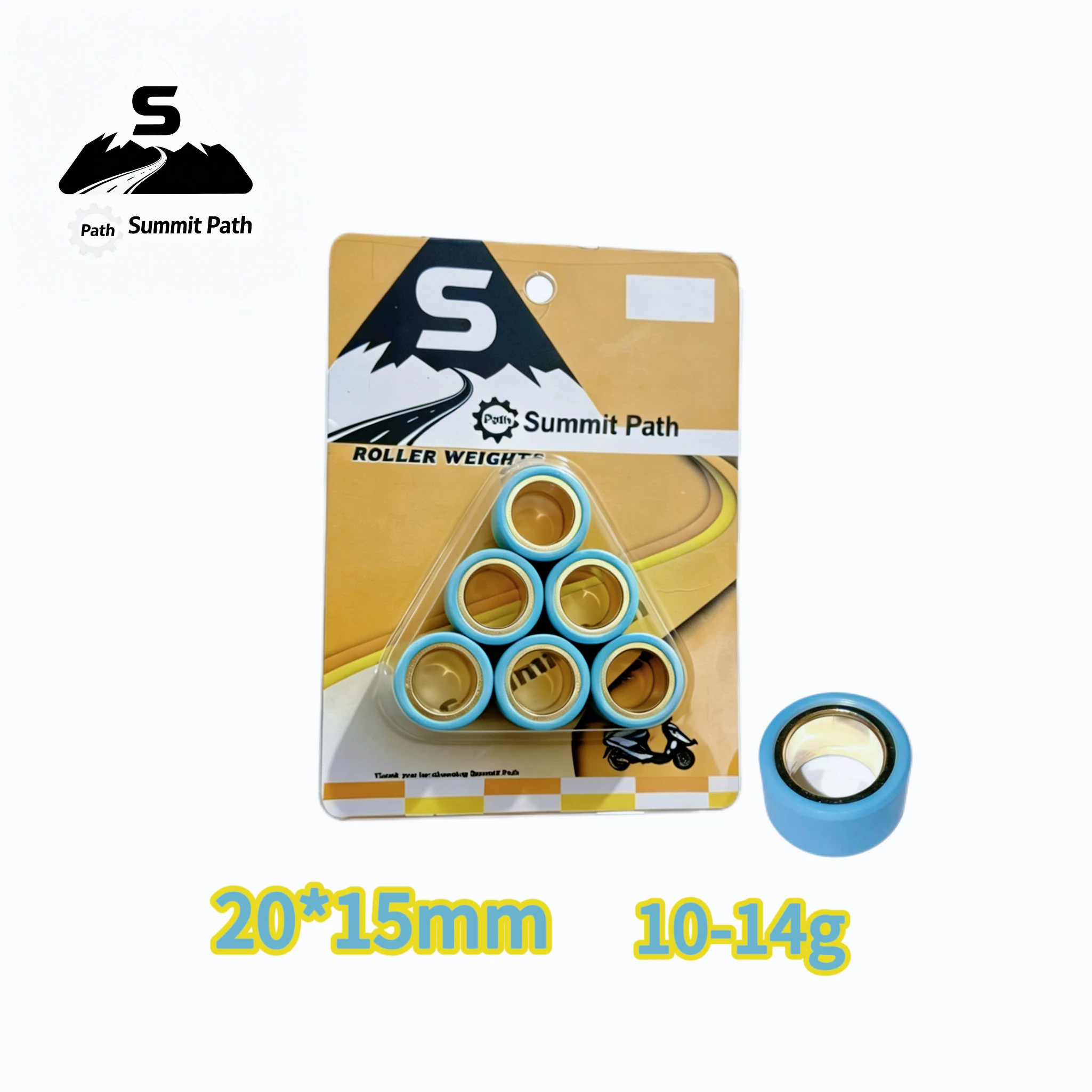 6PC Variator Roller Weights 20x15mm 10-14g For Honda scooter BWS125 Cygnus Majesty  Maxster X-City 。。