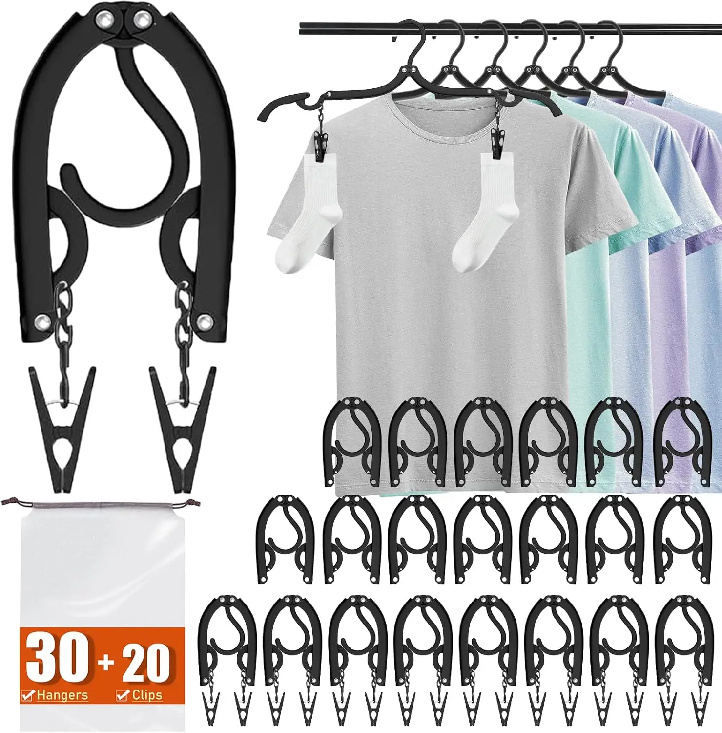 30 Pack Foldable Tr…