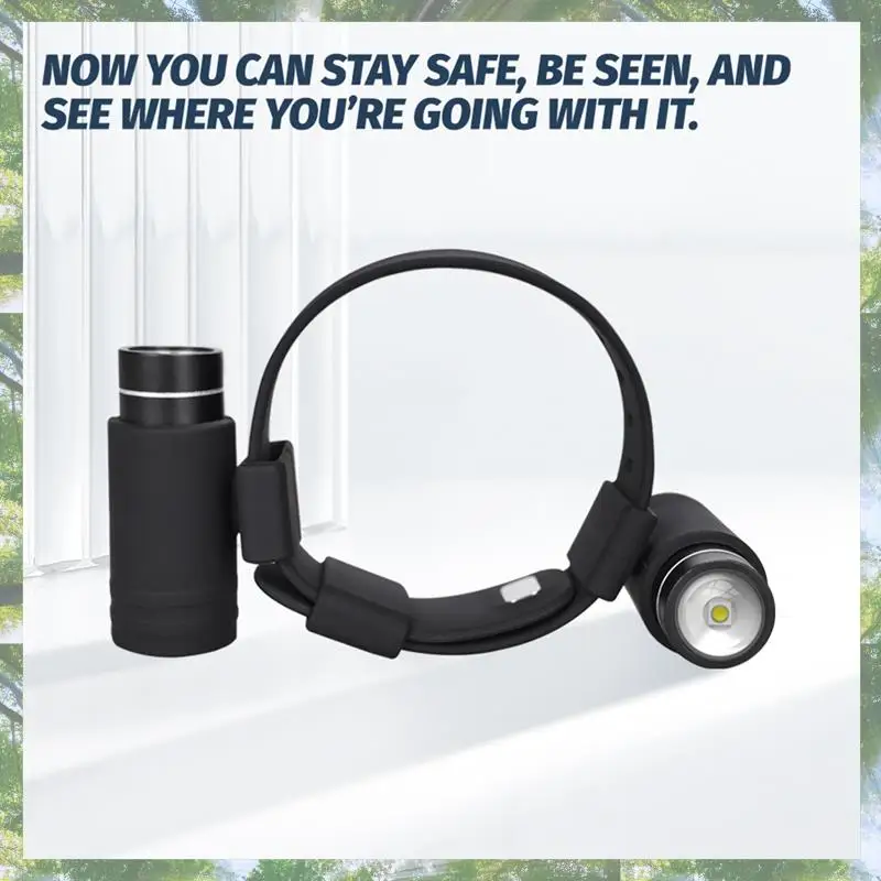 

2025 Trend LED Wrist Flashlight Torch USB Rechargeable Outdoor Camping Torch For Dog Walking Handy Camping