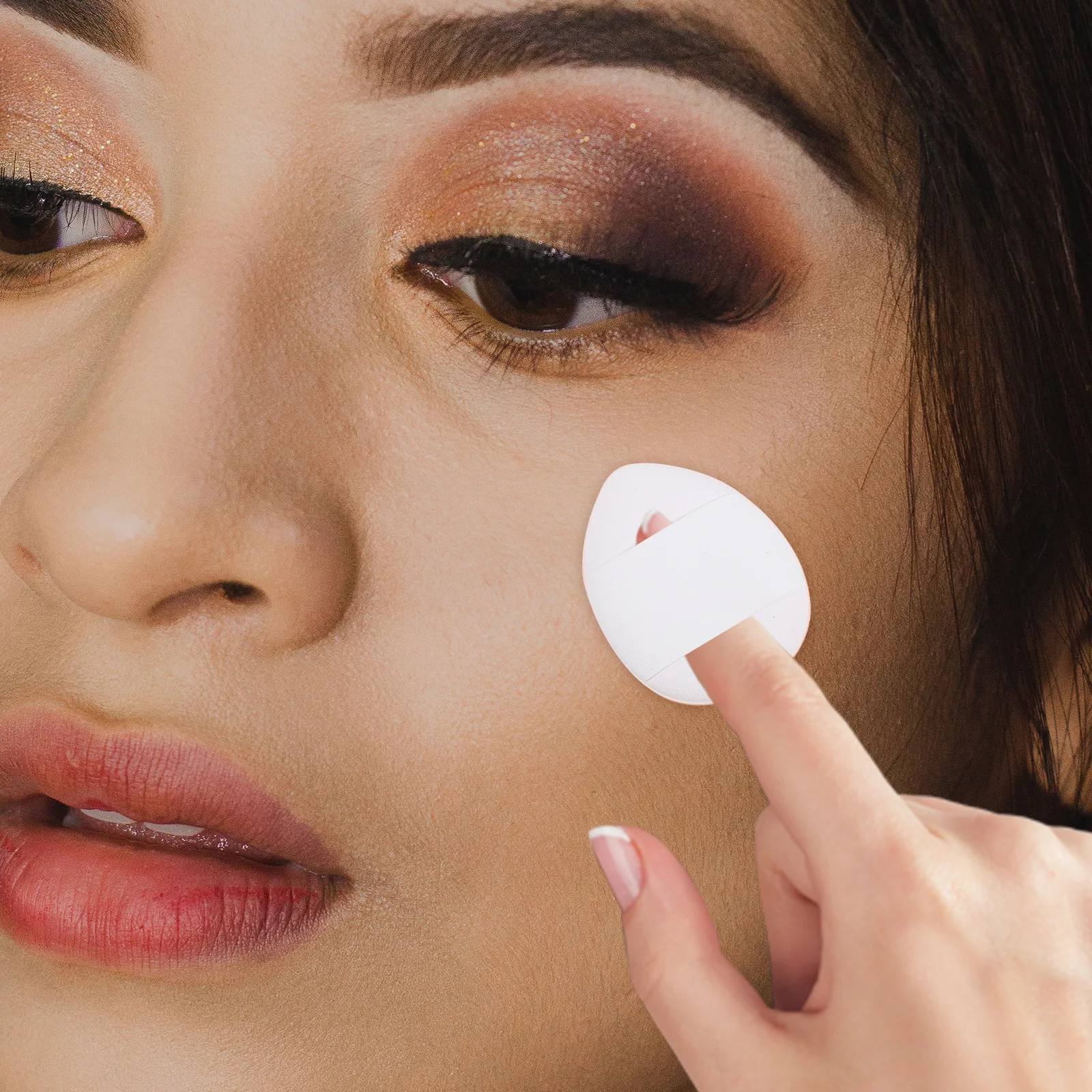 20 stuks mini make-up bladerdeeg poederdons comfortabele huidvriendelijke snelle concealer applicator voor gezichtspoeder schoonheidsspons