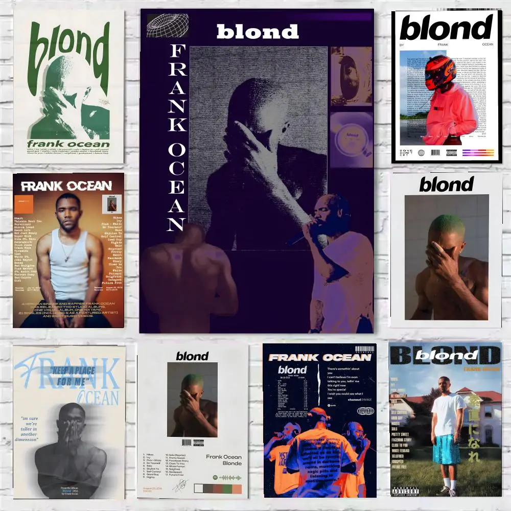 Poster Sticky HD Quality Wall Art Retro  For Home Room Wall Decor F-Frank OceanS