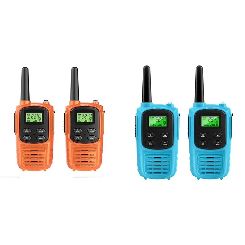 Long Range Walkie Talkies With 22 Channels And Scan Flashlight For Adults Family Hiking Cycling Outdoor Camping