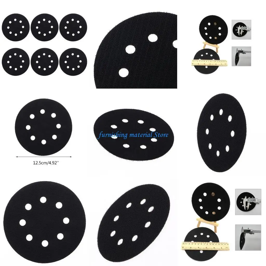 

Y5GD, 6 шт., 5 дюймов, 8 отверстий, шлифовальные диски для влажной и сухой шлифовки, лепестковый диск для шлифовальной машины,