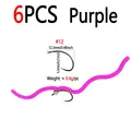 6pcs Purple