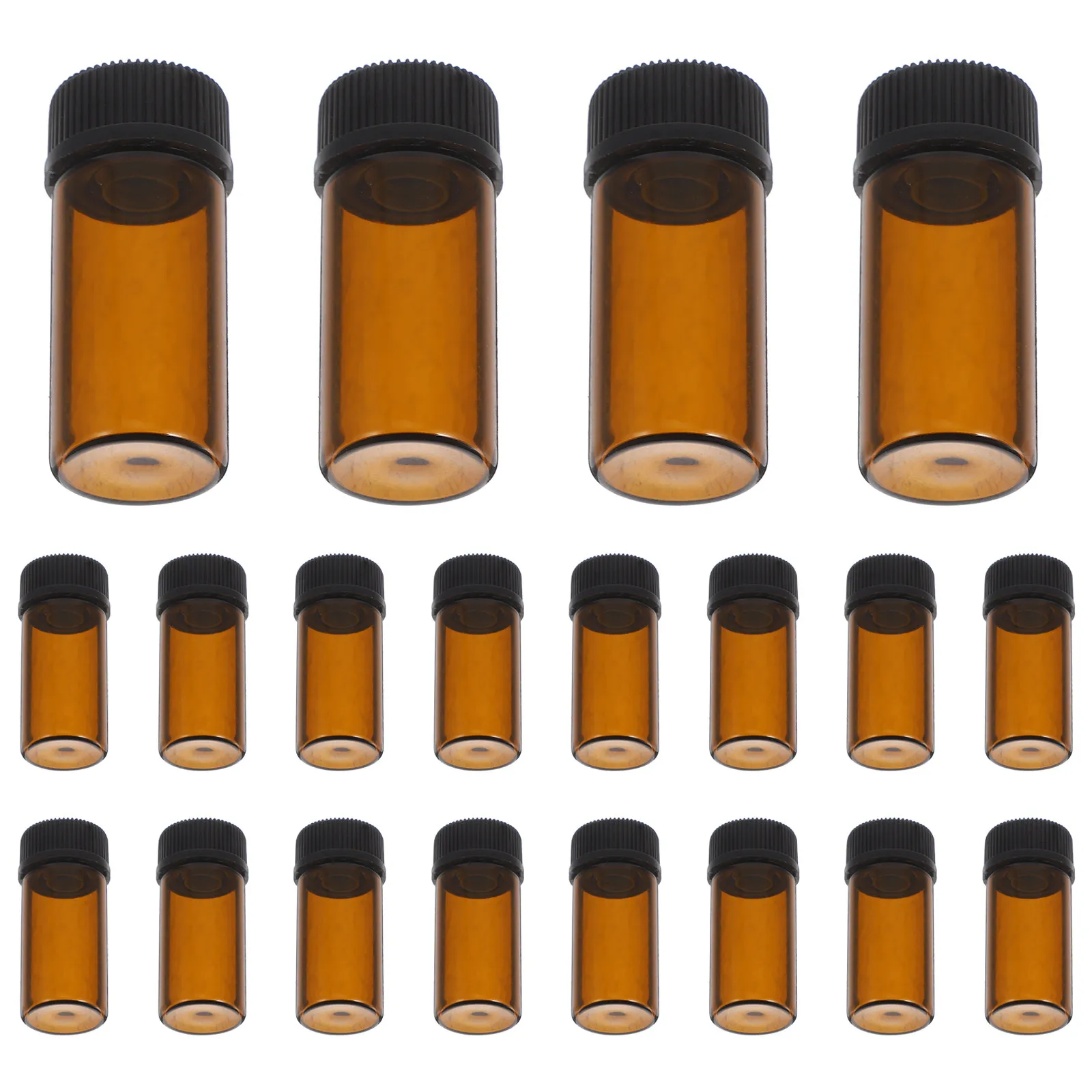 

100 шт. маленьких стеклянных флаконов с крышками, 3 мл, янтарные, для образцов эфирных масел, для ароматерапии, DIY парфюмерии, светло-коричневые, с пипеткой