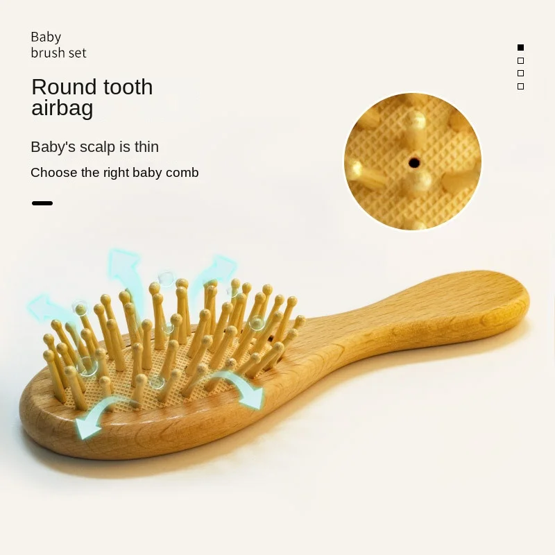 New Wooden Bamboo Hair Brush Air Massage Comb Anti-static Scalp Combs Airbag Hairdressing Healthy Reduce Hair Loss Styli