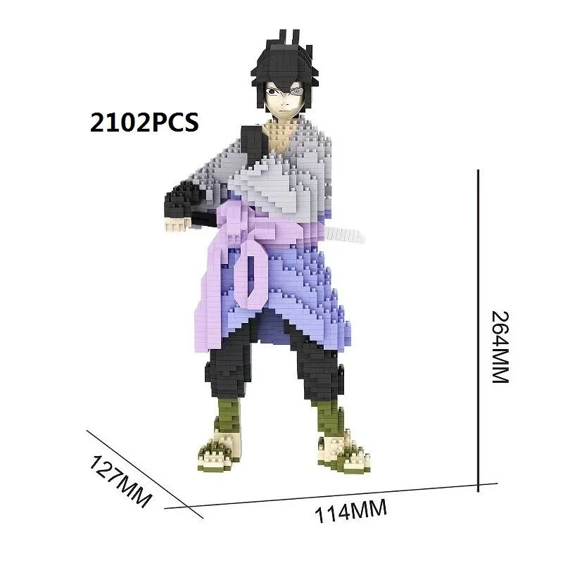 Blocs de construction en diamant à faire soi-même, figurines de dessin animé japonais et américain, jeux portables, jouets créatifs à assembler, série de dessins animés