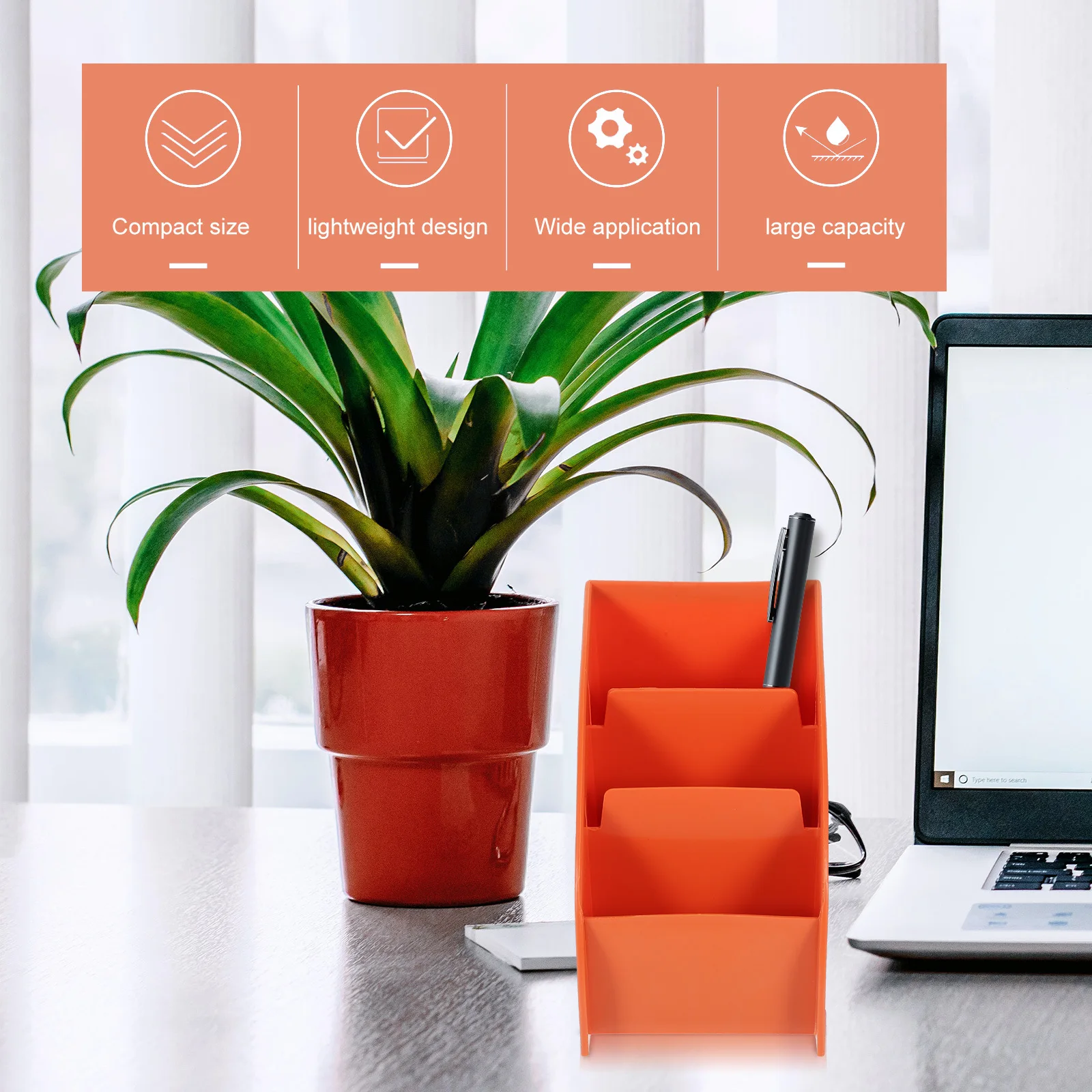 

Large Capacity Divider Storage Box For Cosmetics Makeup Organizer Desktop Sundries Holder Bedroom Office Supplies