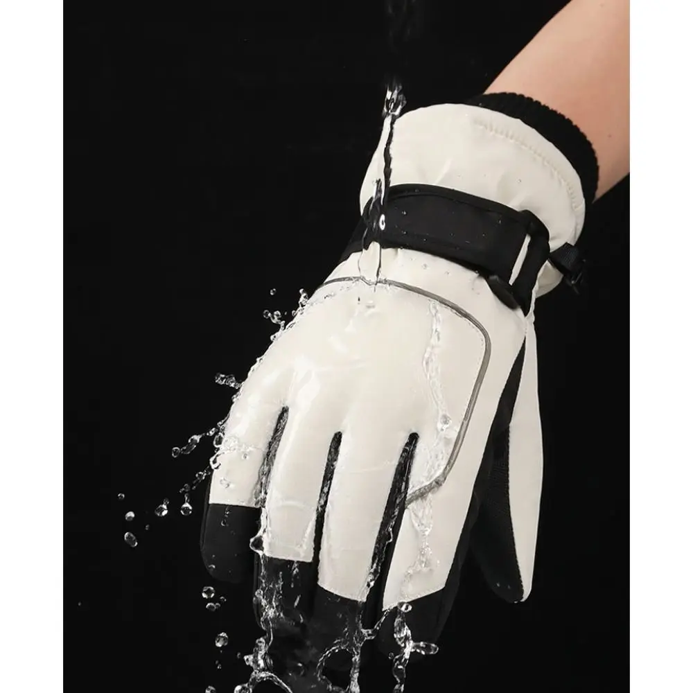Nuevo Guantes de esquí con pantalla táctil, guantes de montar antideslizantes impermeables, guantes de ciclismo de invierno para