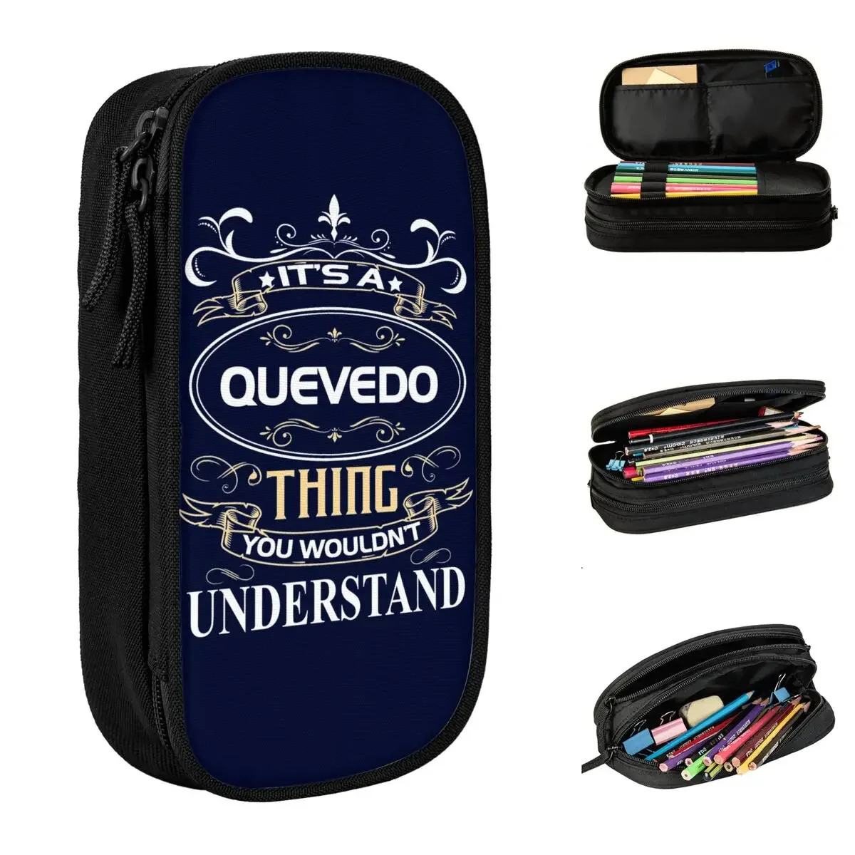 

Quevedo King Of Spanish Rapper Pencil Case New Pen Holder Bag Girl Boy Big Capacity School Supplies Gifts Pencil Box