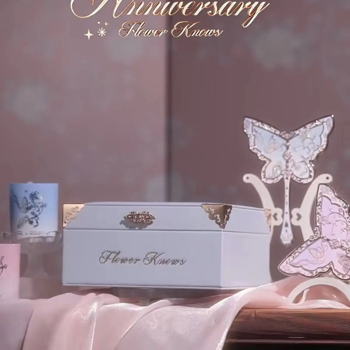 

MJY 8th Anniversary Peripheral Limited Storage Box Butterfly Relief Exquisite Limited Box Only