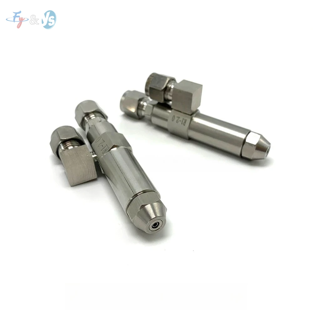 Air Atomizing Siphon Nozzle for Waste Oil Burner,Heavy Diesel Solid Cone Spray Nozzle with Large Anti-Clogging Orifice 0.5mm-4mm
