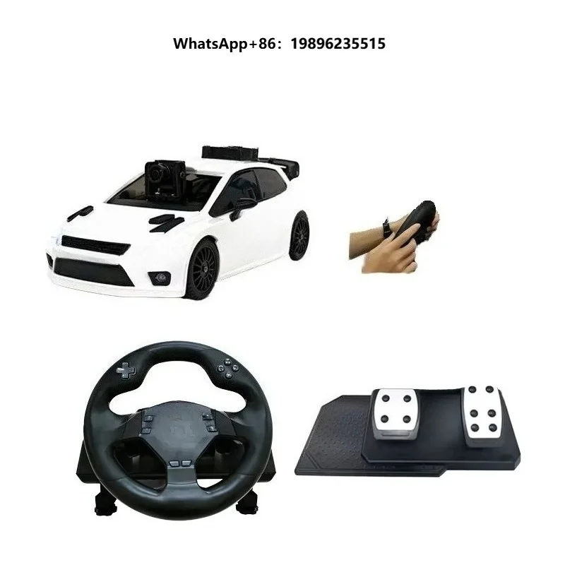 5.8G FPV 1080p FHD  30m Remote Controlled 2-Channel Ready-to-Go Racing Simulator POV RC Cars USB Cable Charger Batteries