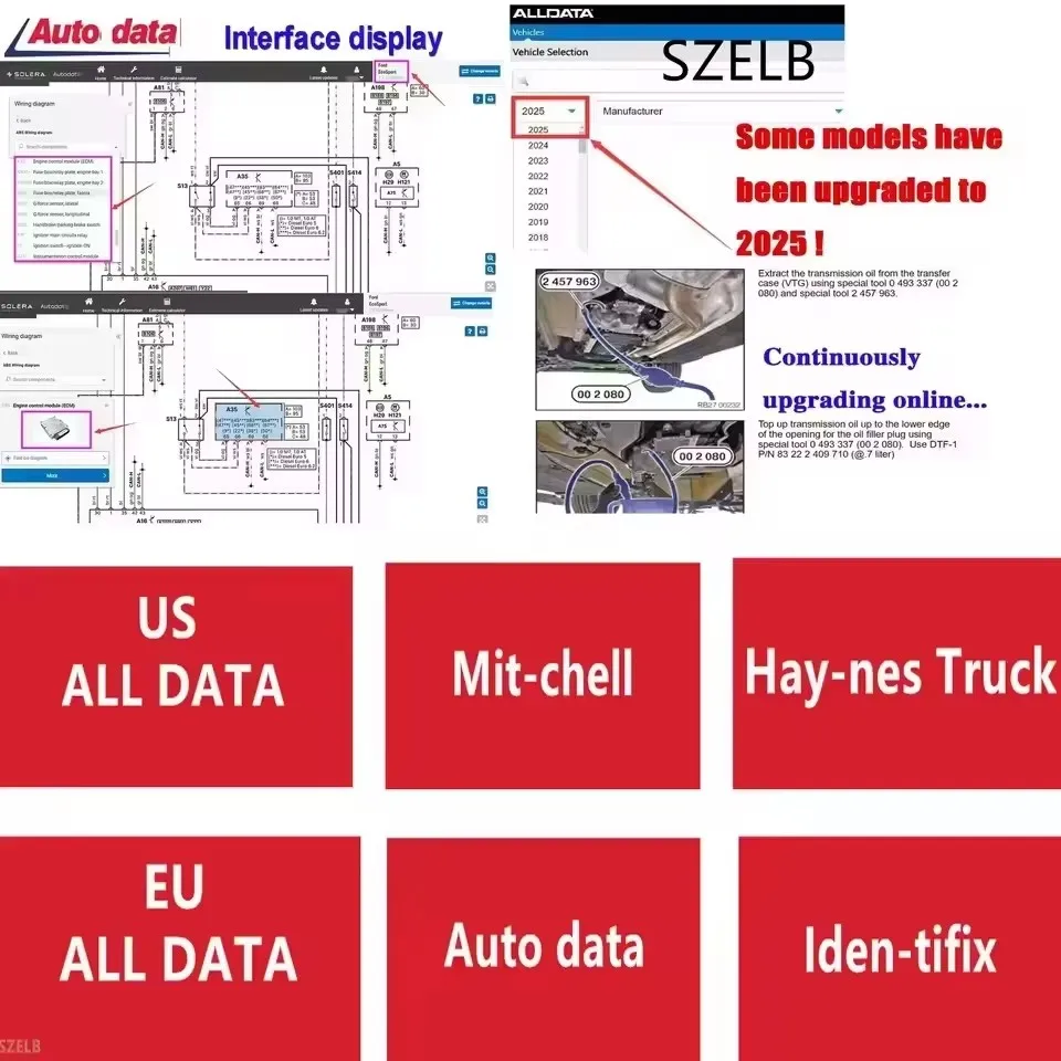

2025 Alldata Software Online for Auto Data Haynes-Truck Mit-chell Iden-tifix Workshop Repair Diagrams Support Mobile/PC Login
