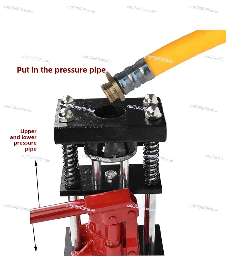 

Manual Portable Hydraulic Drug Pipe Press Spray Agricultural Pipe Press Machine for Home Use