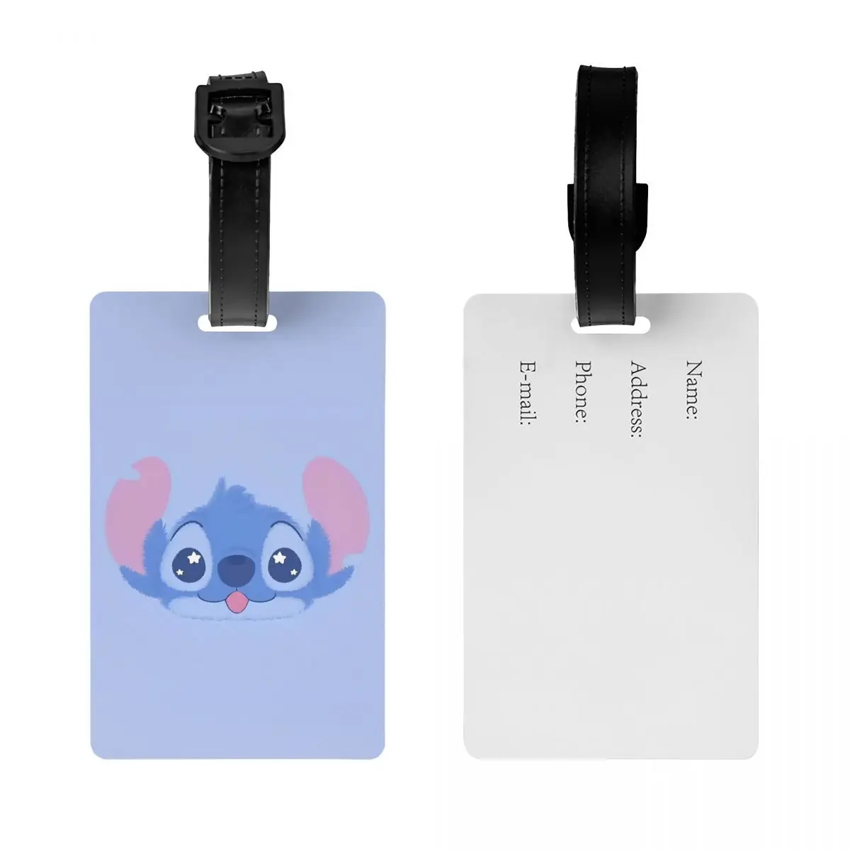 Cute Lilo Stitch Luggage Tag Suitcase Silicon Travel Accessories Luggage Bag Case Tags Name ID Address Baggage Name Tags Gifts