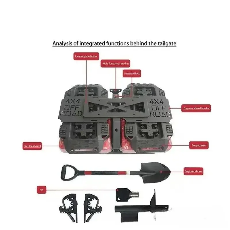 Factory Sales 4x4 Off Road Exterior Accessories Manganese Steel Tailgate Equipment for BAIC BJ40