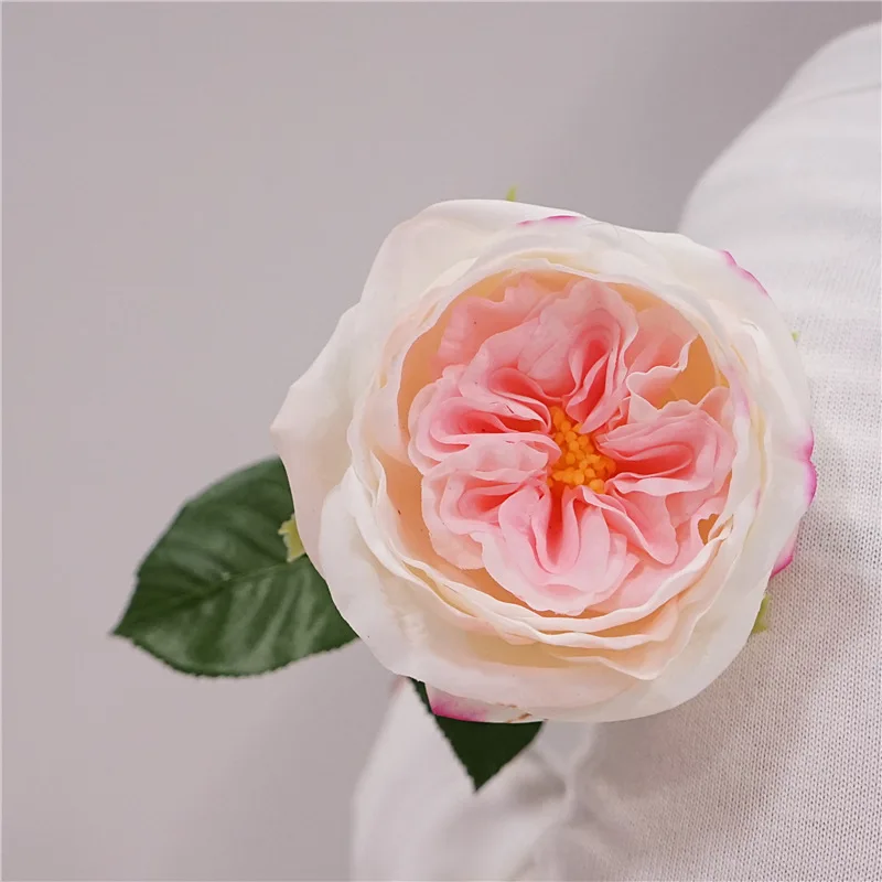 5 teil/los feuchtigkeit spendende Austin Rose künstliche Blumen echte Berührung Rosen Hochzeits dekor Latex Blume Braut strauß Home Party Blumen – Detail 18