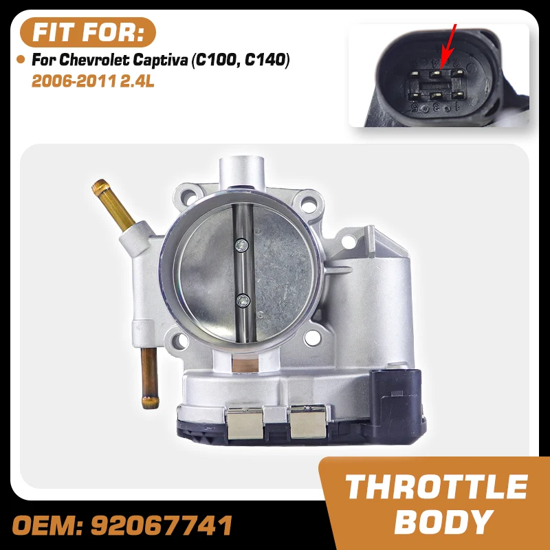 Car Electronic Throttle Body For Chevrolet Captiva 2.4L C100 C140 2006 2007 2008 2009 2010 2011 Throttle Valve Assembly 92067741