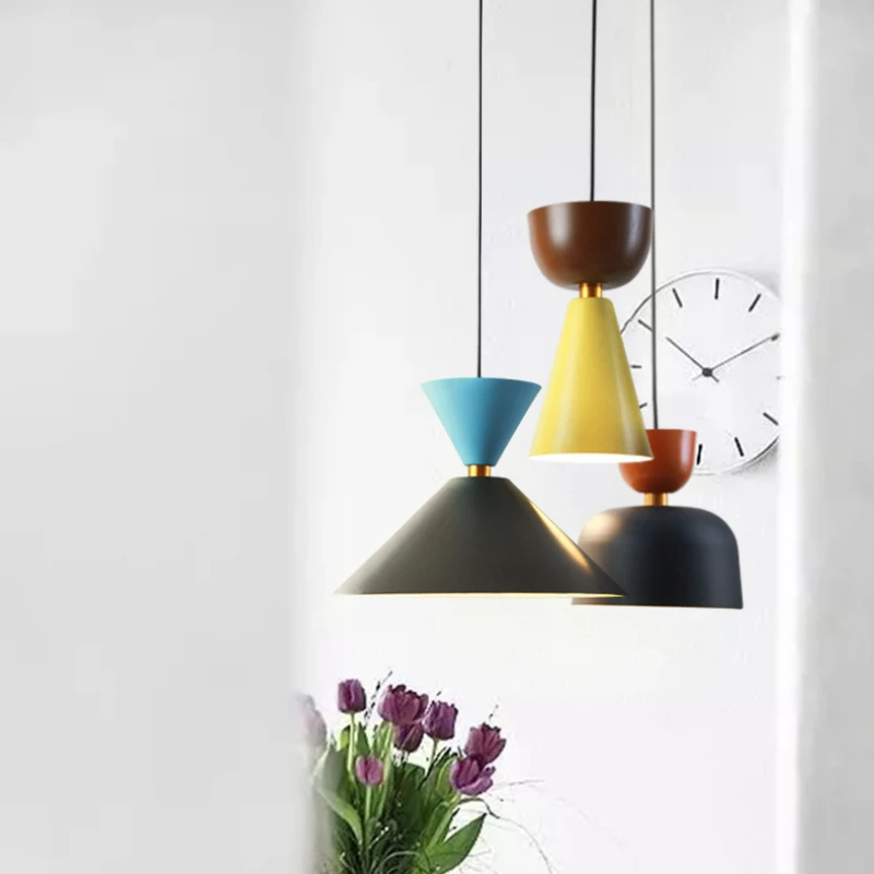 Nordic Macaron Pendant Lamp, Luz LED moderna, Iluminação suspensa, Iluminação interior, Quarto, Cozinha, Restaurante, Ilha, Balcão, Bar, Sala de jantar