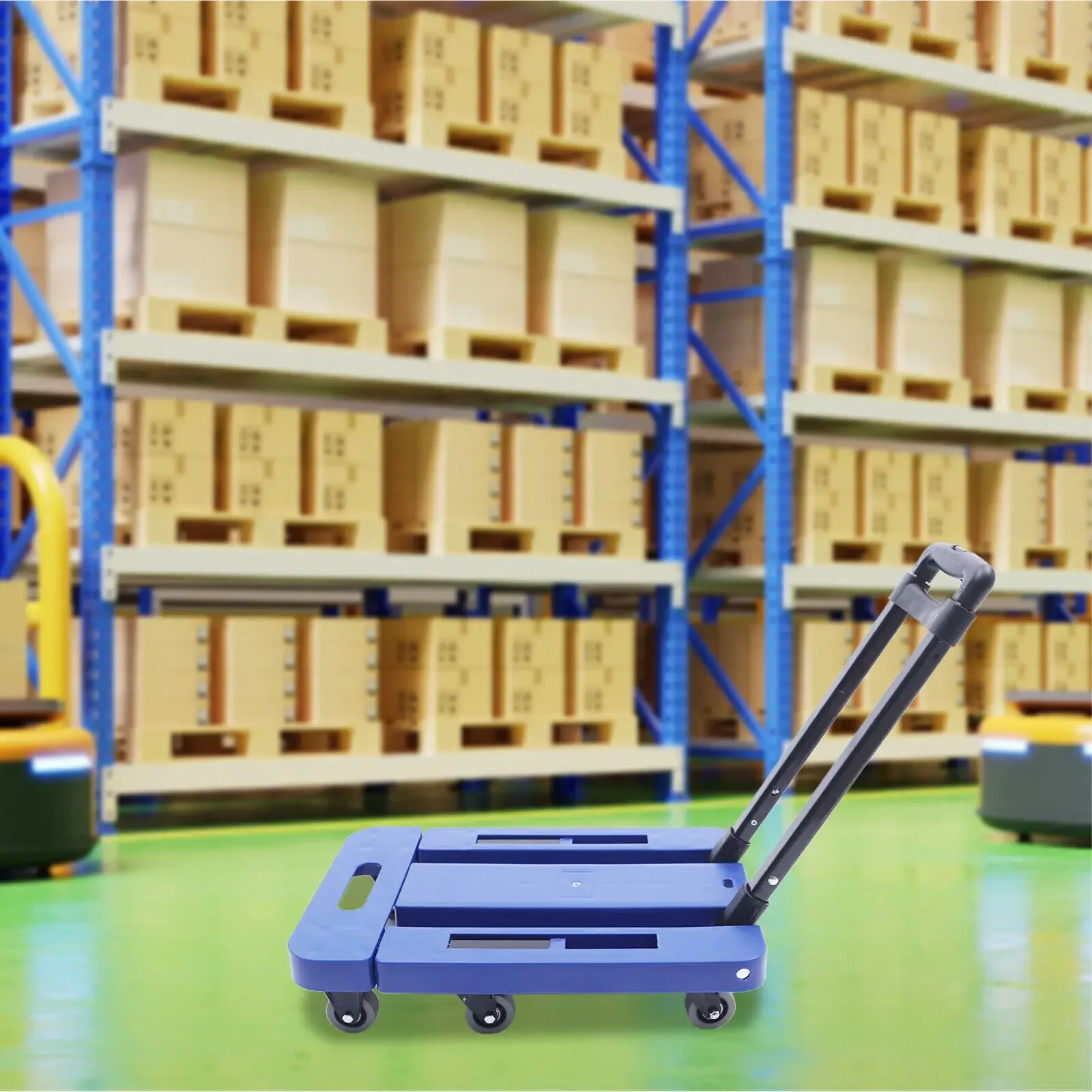 عربة دوللي قابلة للطي بوزن 220 رطل - شاحنة دفع يدوية محمولة قابلة للطي