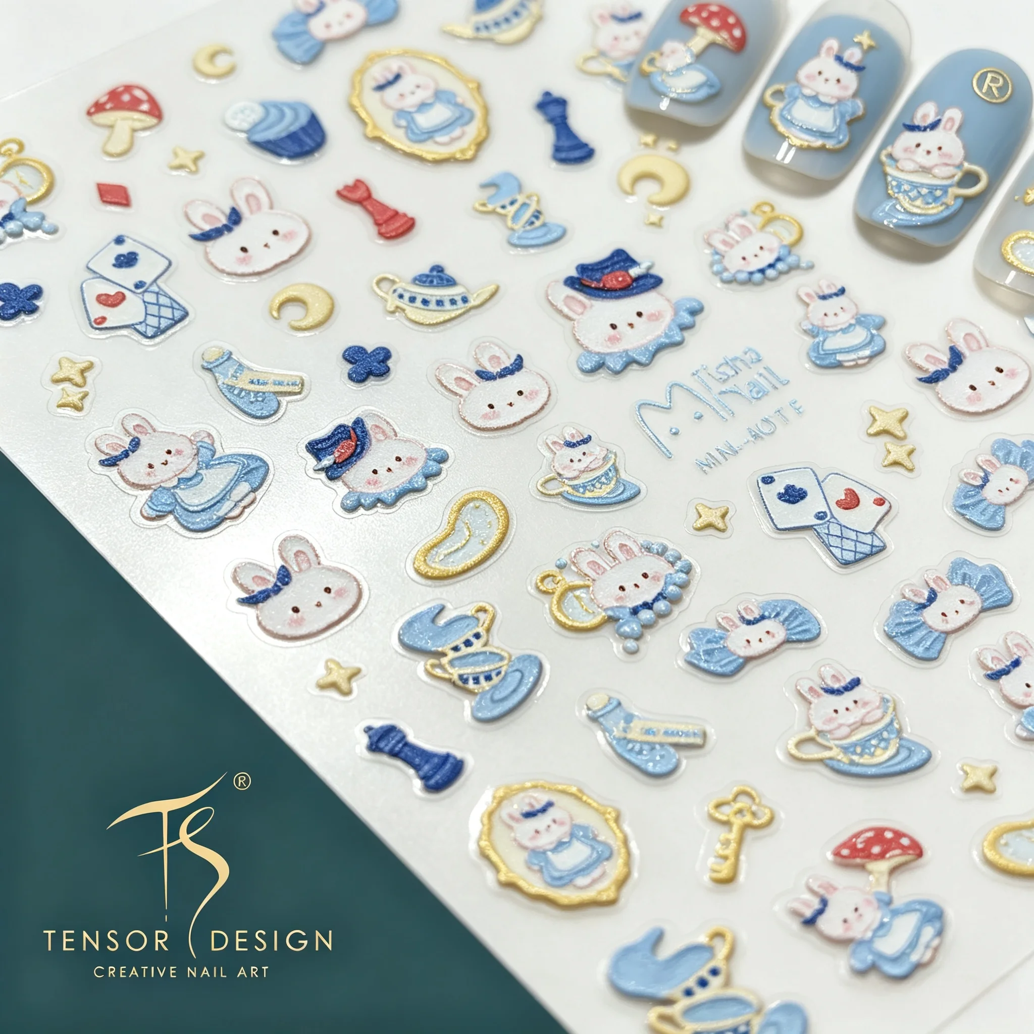 Nail Art Elegan - Autocollants pour ongles TENSOR NAIL, lapin