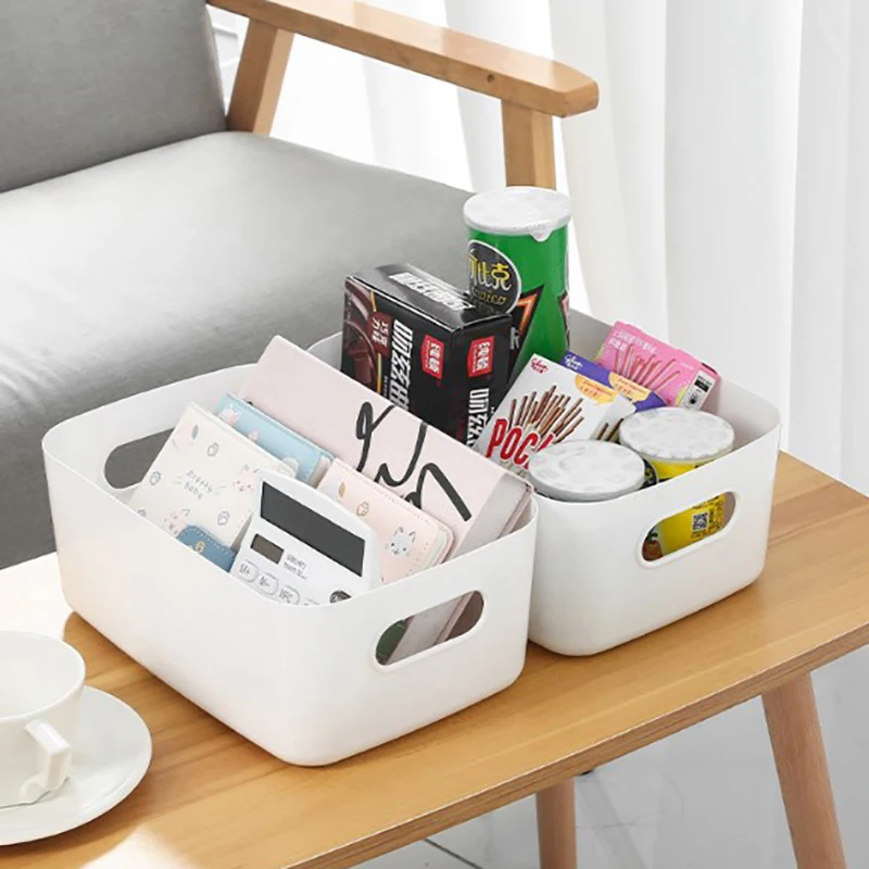 Desktop Storage Box 3 Sizes Large Capacity Cosmetic Makeup Tools Storage Box Stationery Underwear Card Phone Case Storage Box