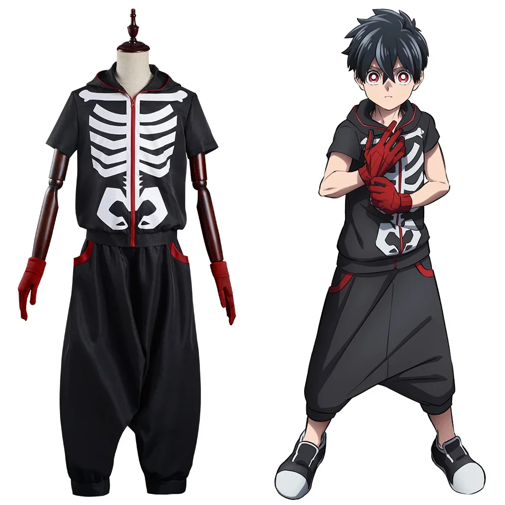 

Anime Kemono Jihen Kabane Kusaka Cosplay Costume Top Pants Outfits Halloween Carnival Suit