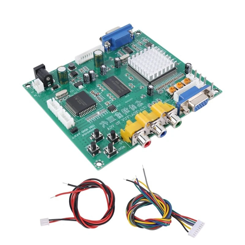 A46U CGA/EGA YUV/RGB To VGA Arcade Game Video Converter 5V Active Low 1 Channel Relay Module Board For 15/24/31K Portable