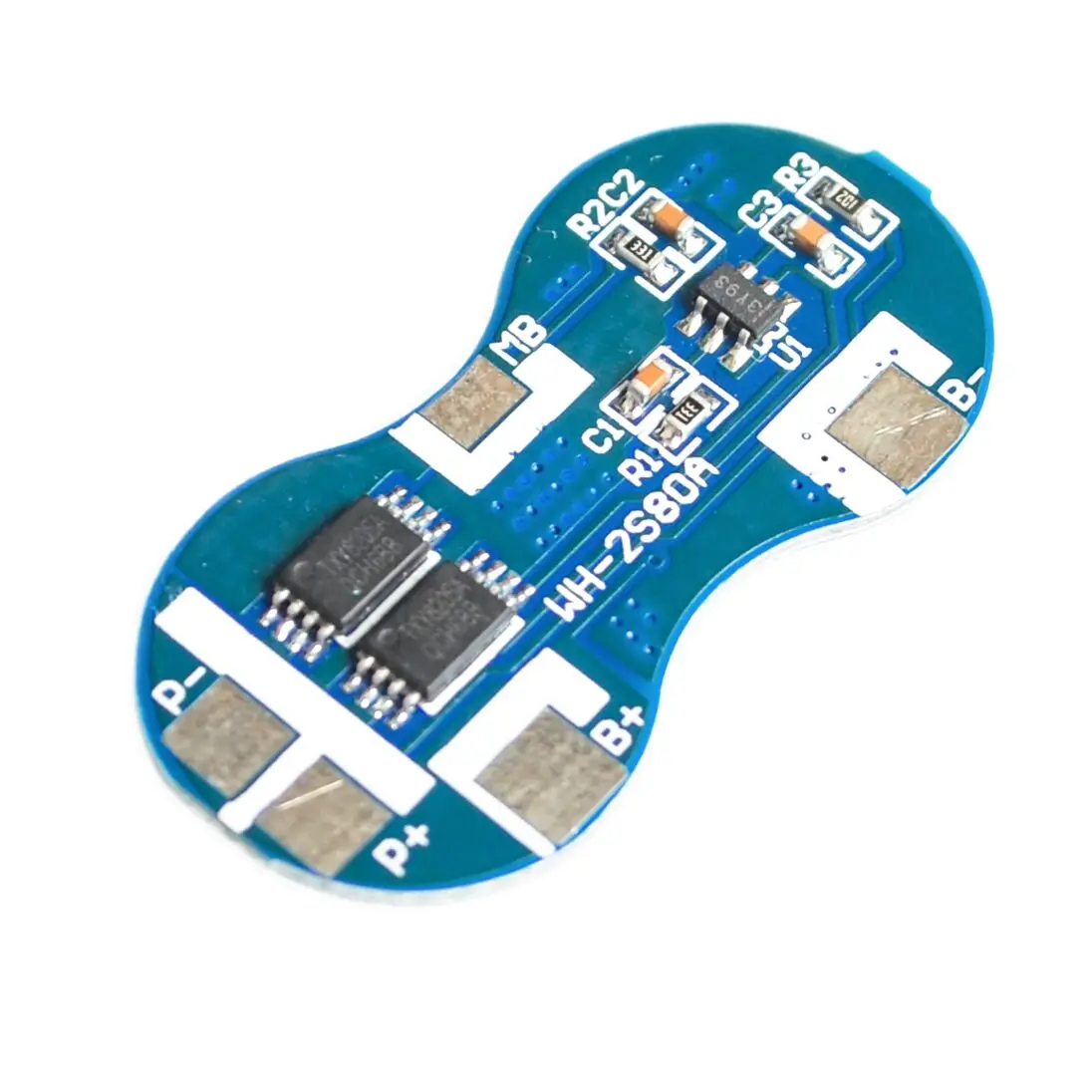 2S Li-ion 18650 Lithium Battery Charger Protection Board 7.4V Overcurrent Overcharge / Overdischarge Protection 4A 2 Series BMS