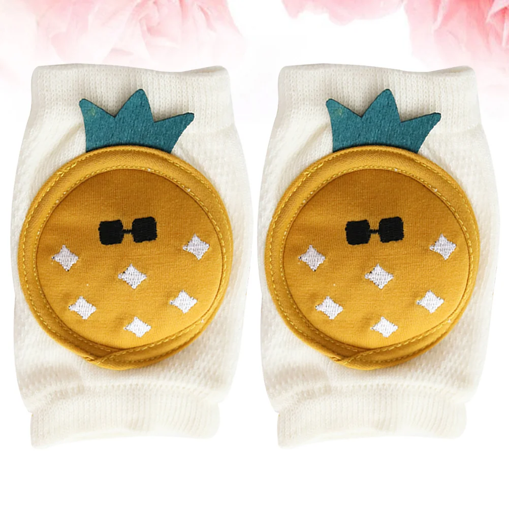 

1 Pair Baby Kneepads Summer Breathable Crawling Socks High Elastic Sleeve For Toddler Infant Pineapple Pattern Pads Crawling