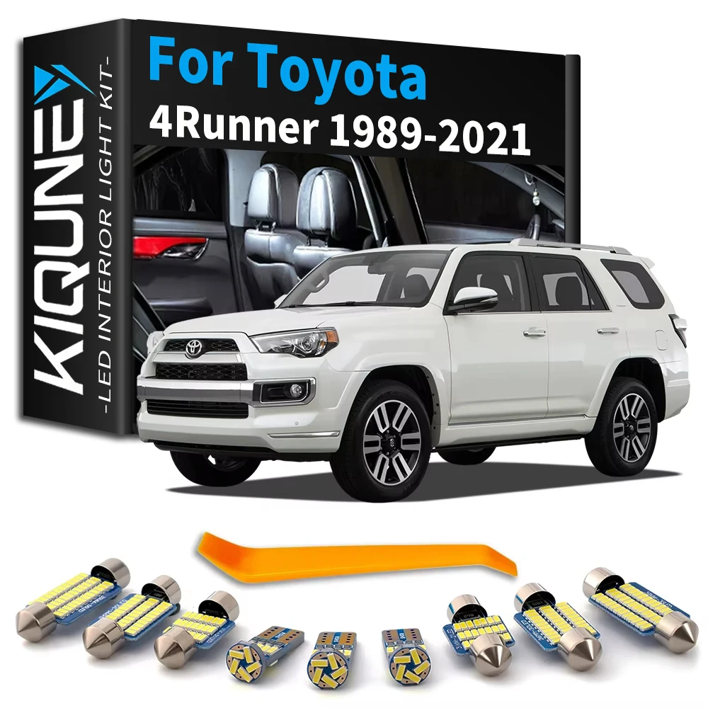 KIQUNE No Error Interior LED Light Kit Canbus For Toyota 4Runner 2 3 4 5 1989- 2001 2003 2006 2011 2012 2017 2018 2019 2020 2021