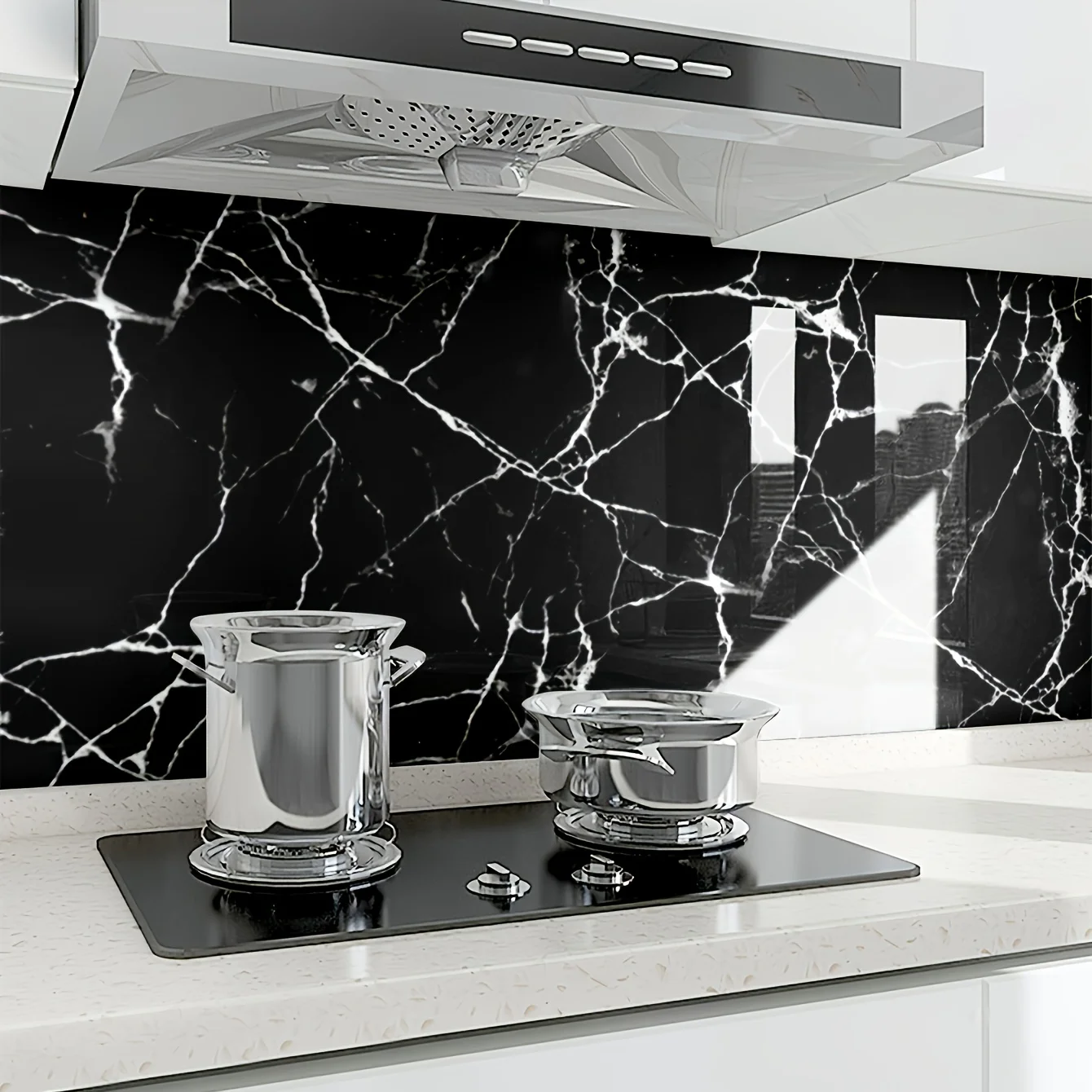 60cm Wide Marble Peel and Stick Wallpaper Self Adhesive Contact Paper Removable for Kitchen Countertop Cabinet 1M 3M 5M