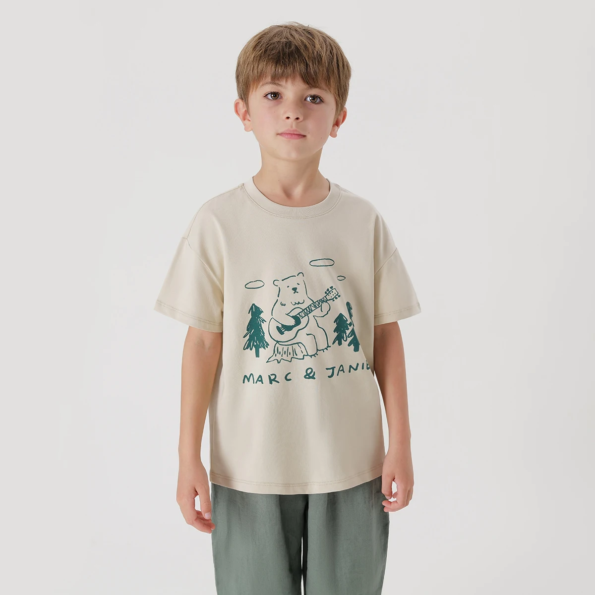 

MARC&JANIE Boys Summer Cooling Antibacterial T-shirts 230630