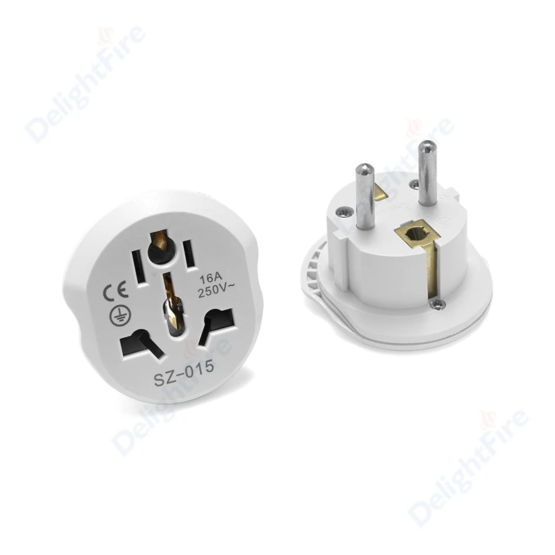  EU Plug Adapter AU UK US To EU Euro Plug Adapter Converter European Travel Adapter Australia USA CN to EU Electric Socket Outlet 