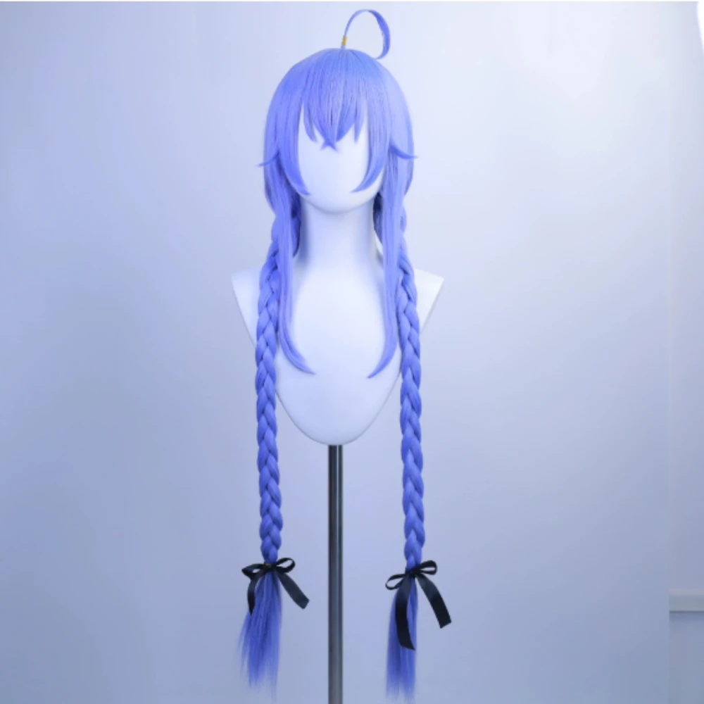 Roxy Migurdia Cosplay Wig Anime Mushoku Tensei Jobless Reincarnation Vol1 Light Indigo Double Braid Long Hair