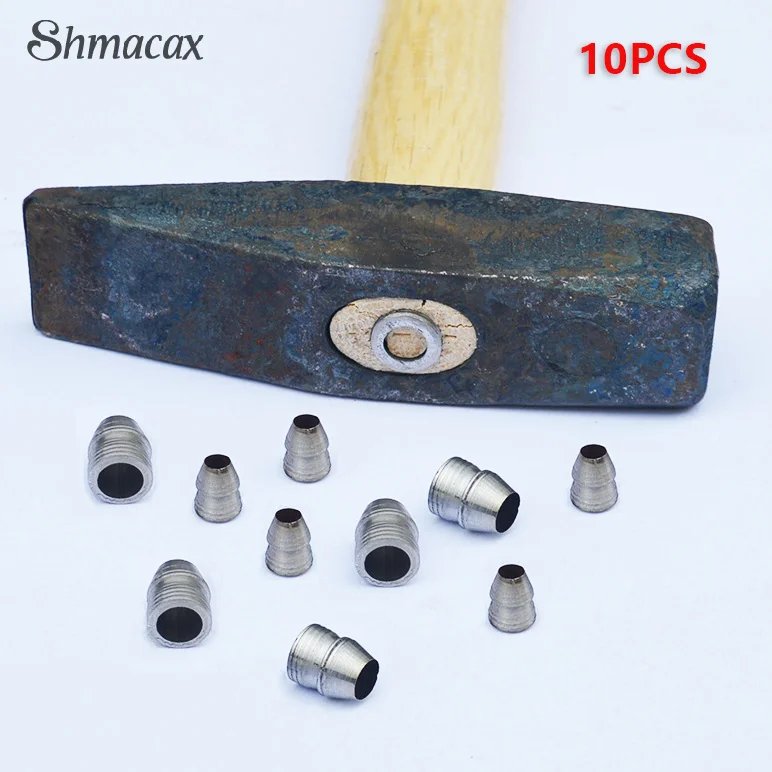 

10pcs Safety Round Handle Wedges Steel Hammer Handle Splitting Wedge Set For Axe Claw Hammer Steel For Carpentry Maintenance