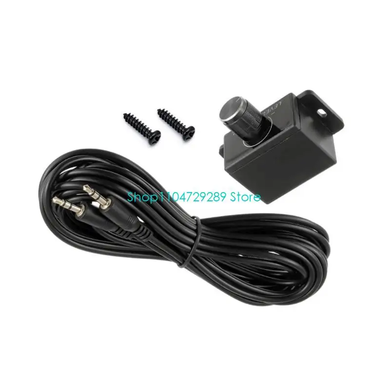 D8KE 500cm Cable Car Amplifier Volumes Regulator Universal Subwoofer Adjuster Vehicle Audios Controller Knob Easy Installation