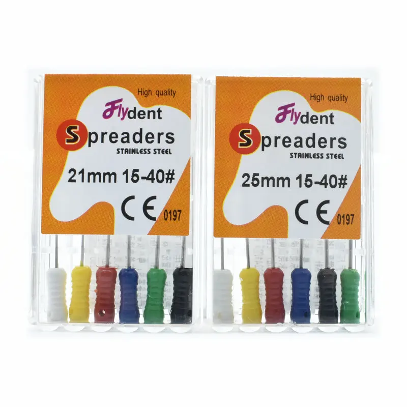 Dental Instrument Finger Spreaders Hand Use Pluggers Files Endondontic Root Canal Stainless Steel Dentist Tool
