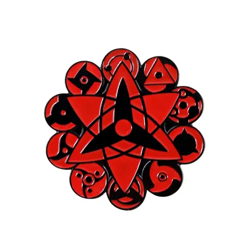 Mangekyou Sharingan-Lapel Pin Japanese Classic Anime Peripheral Brooch Cosplay Gift Collection