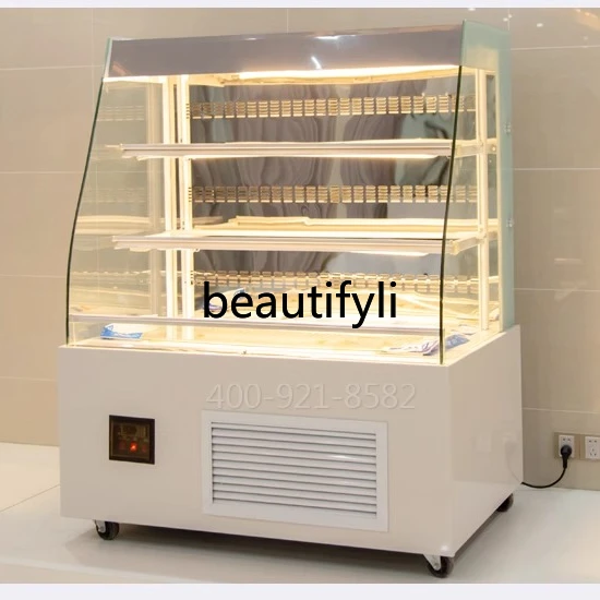 

Air Curtain Cabinet Open Refrigerated Cake Cabinet Open Beverage Sandwich Fresh Sushi Display Cabinet